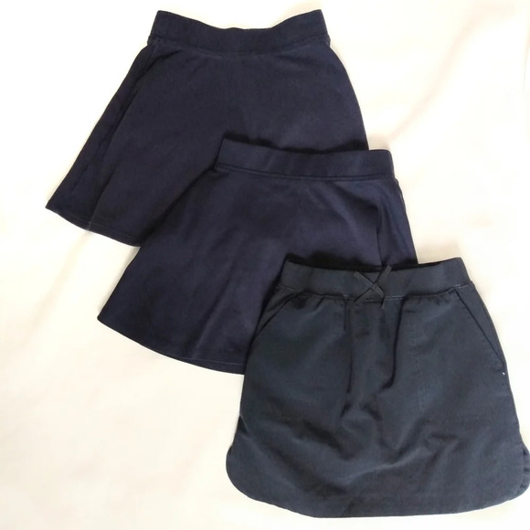 The Children's Place Other - Bundle 3 girls school skirts with shorts navy 5/6